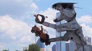 Autoweek takes a ride with Robosaurus through downtown Dallas